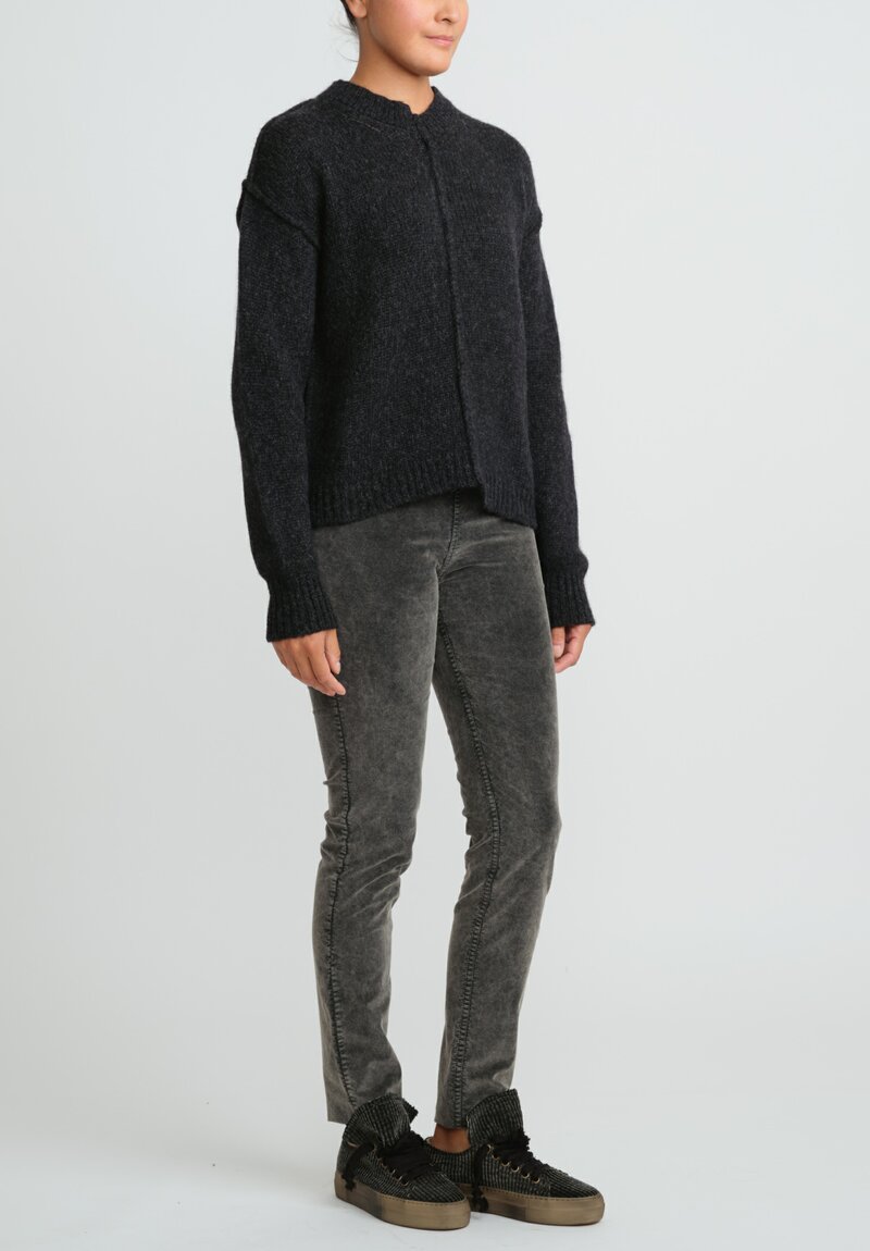 Uma Wang Split Seam Sweater in Black