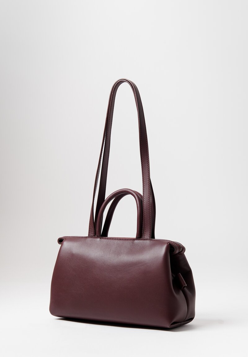 Marsell Suede Mini Orizzonte Handbag Cioccovino Brown	