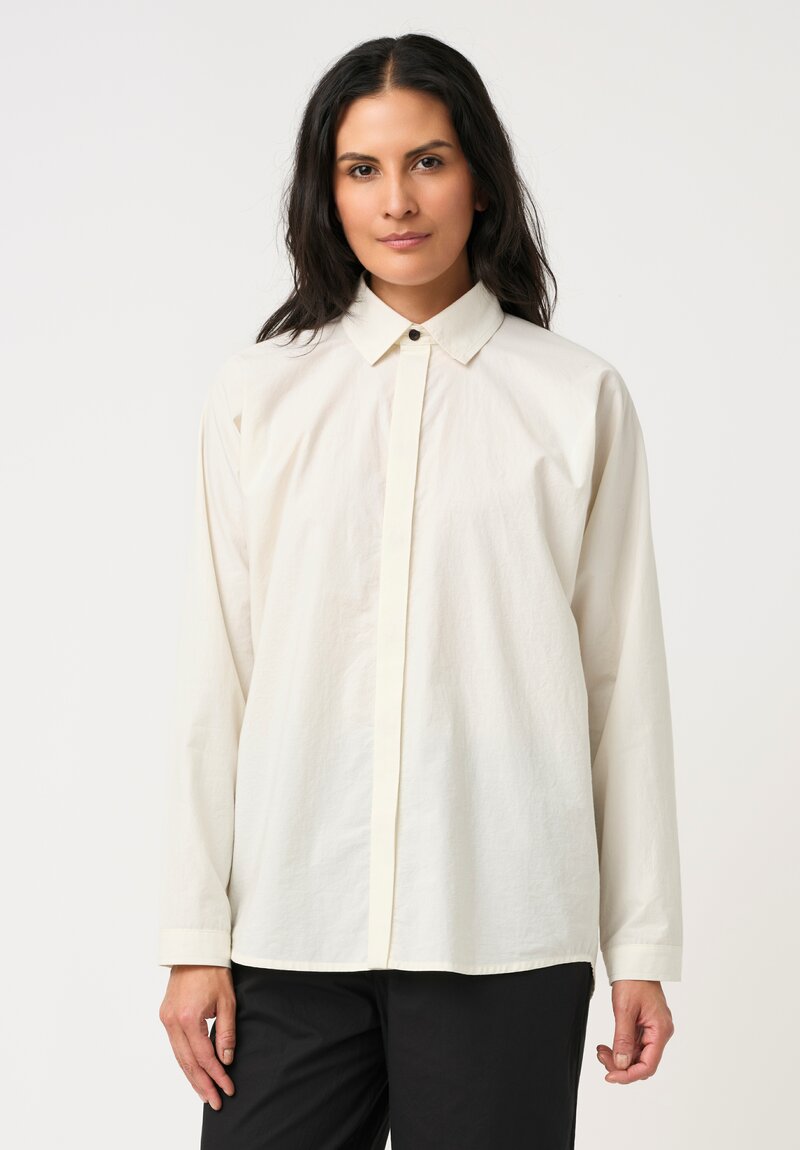 Jan-Jan Van Essche Organic Kinari Cotton & Hemp Shirt in Natural