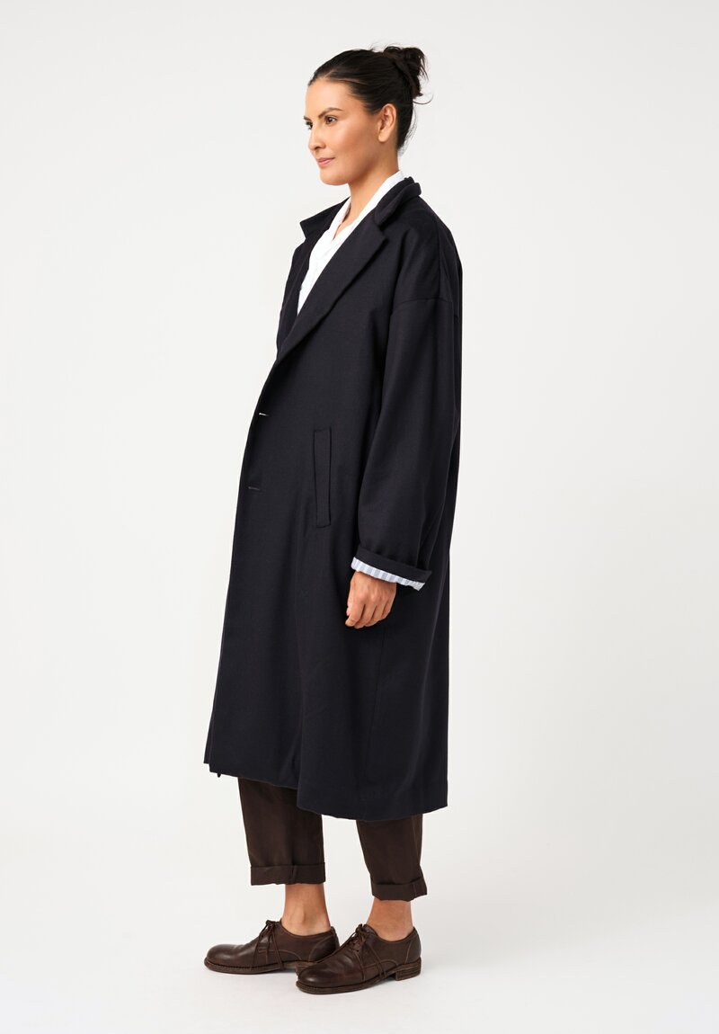 Bergfabel Oversized Moon Coat in Navy Blue