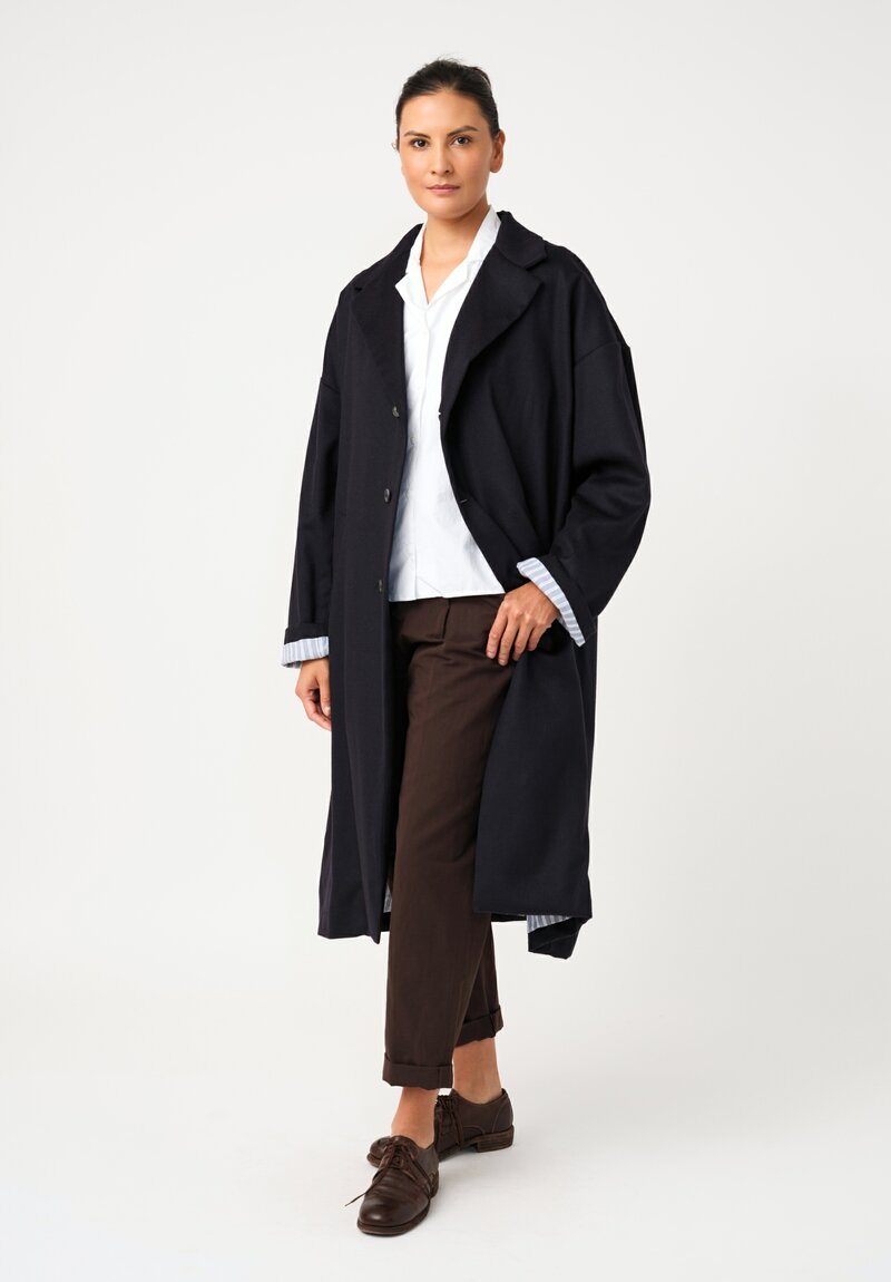 Bergfabel Oversized Moon Coat in Navy Blue