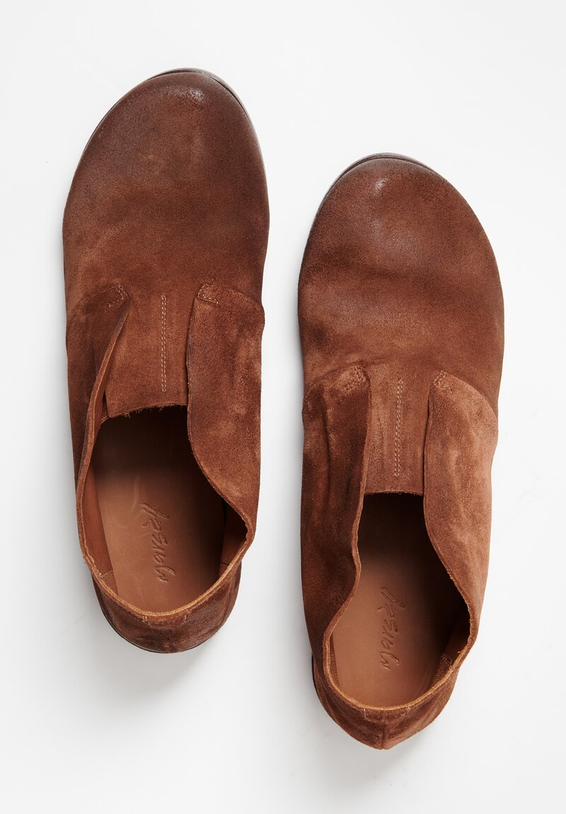 Marsell Suede Listello Slip-On Shoe in Brown