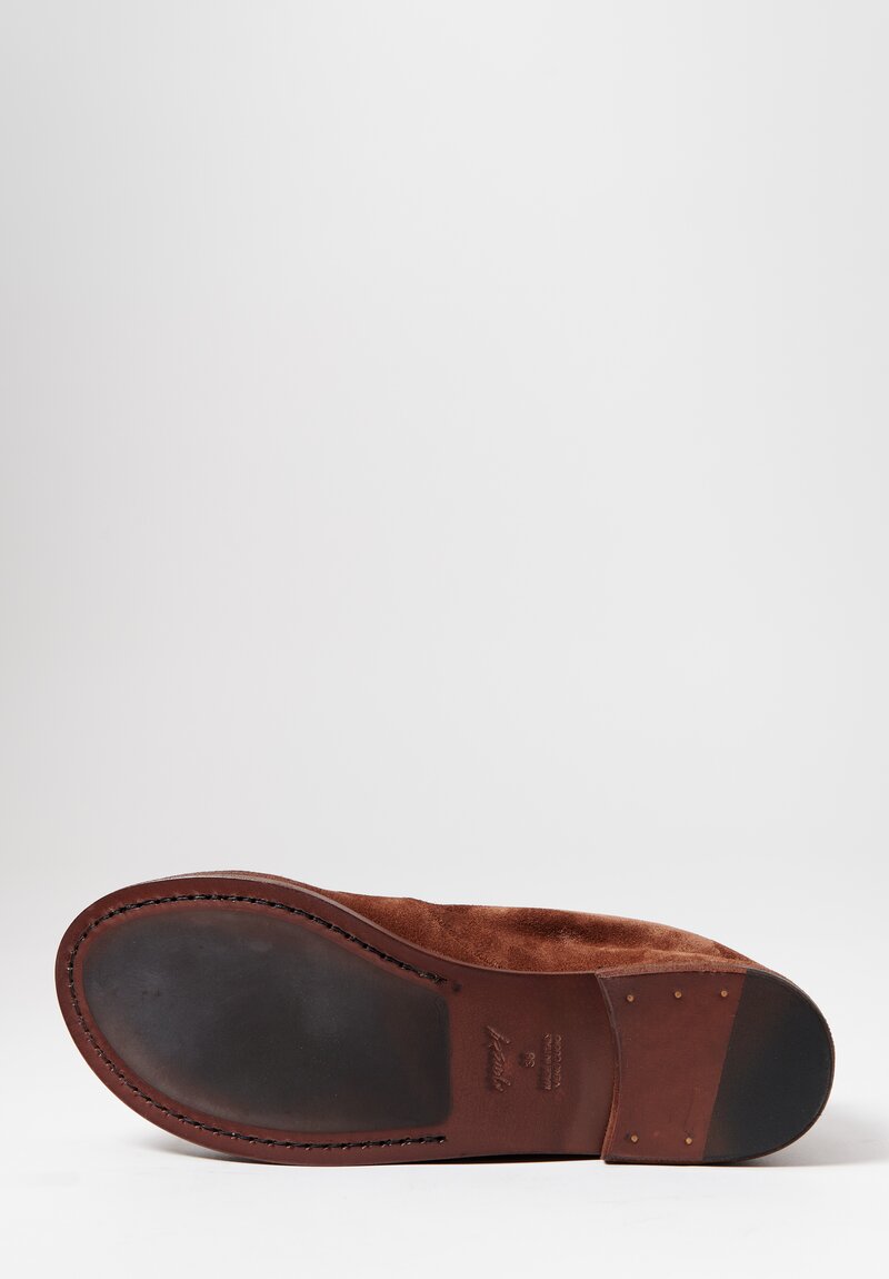Marsell Suede Listello Slip-On Shoe in Brown