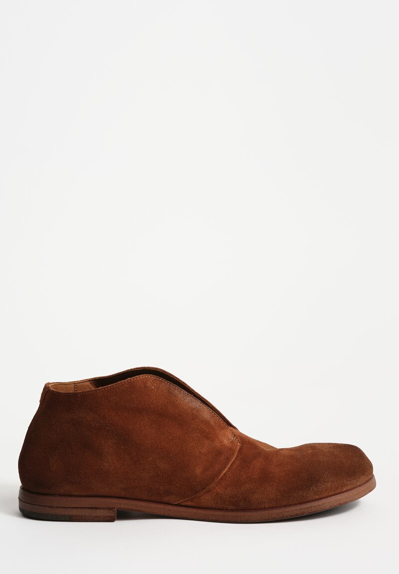 Marsell Suede Listello Slip-On Shoe in Brown