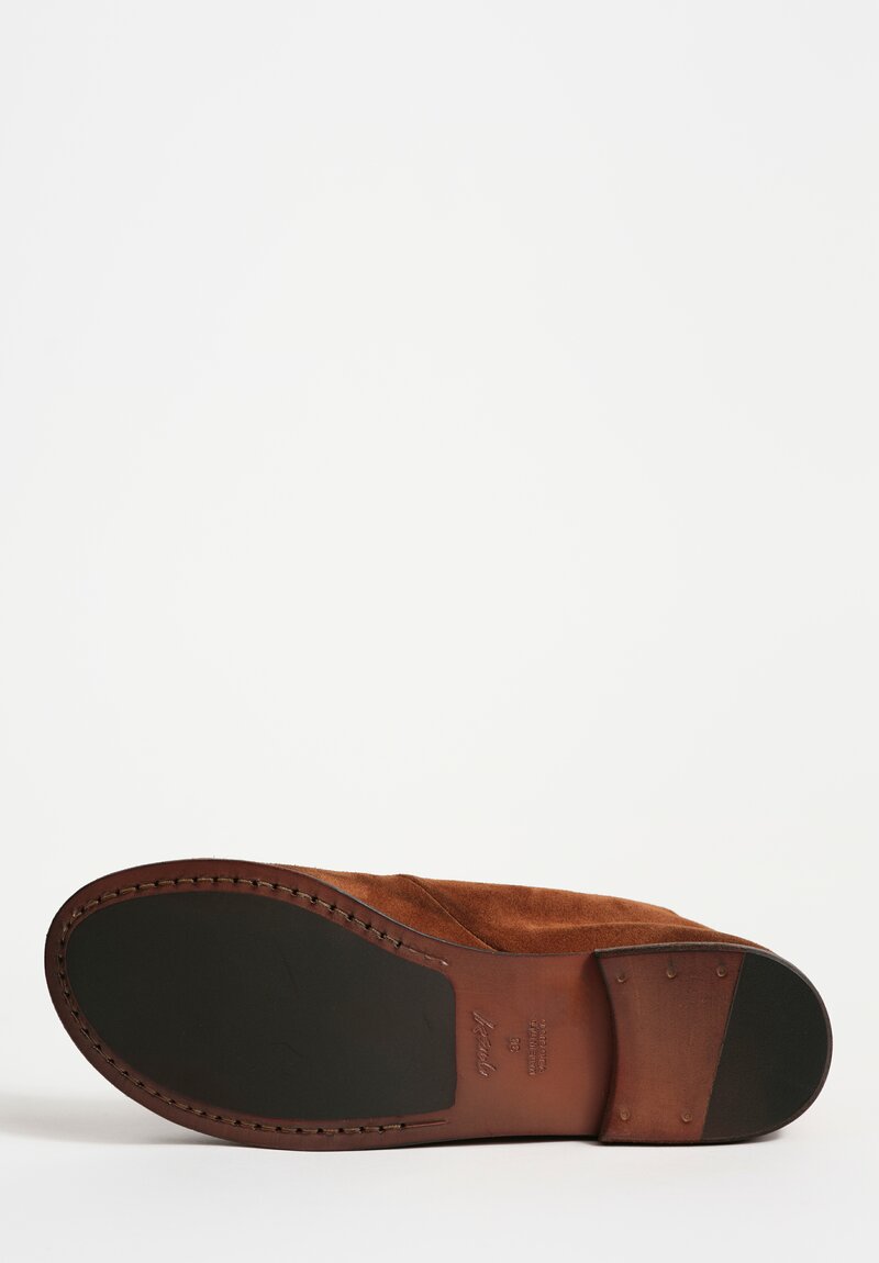 Marsell Suede Listello Slip-On Shoe in Brown