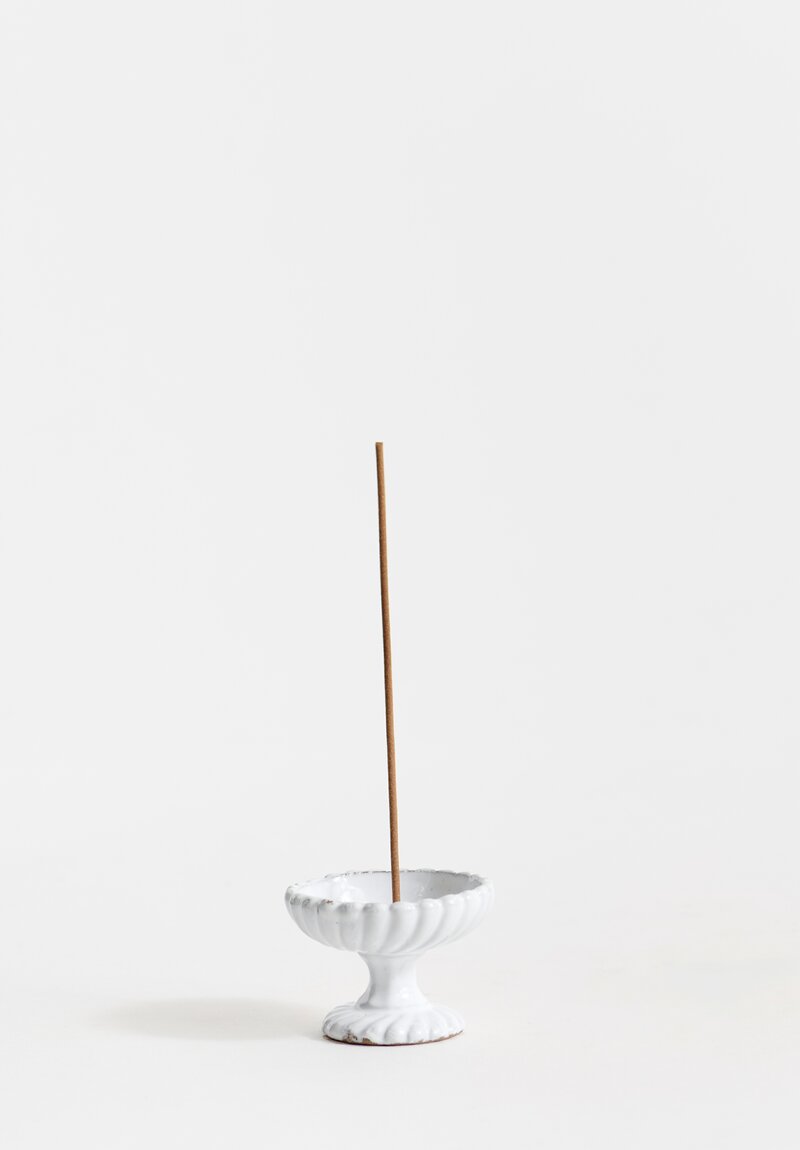 Astier de Villatte Peggy Incense Holder in White	