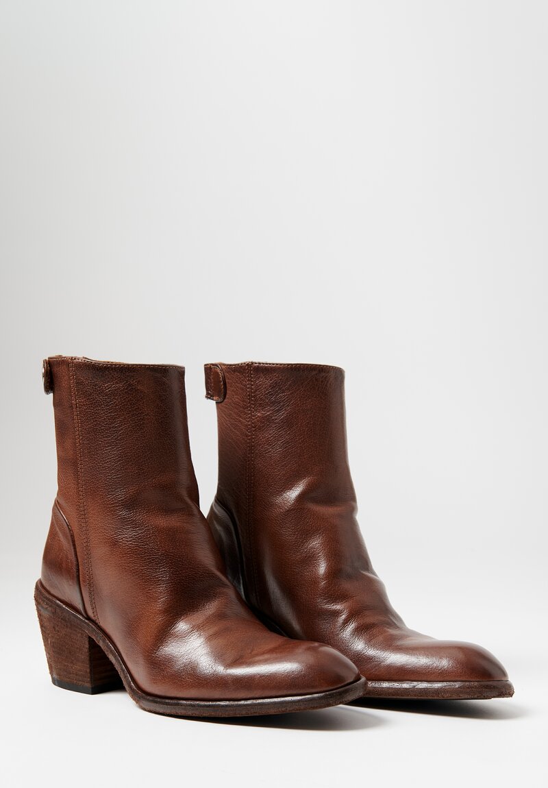 Officine Creative Leather Sydne Ignis T. Zip Ankle Boot	