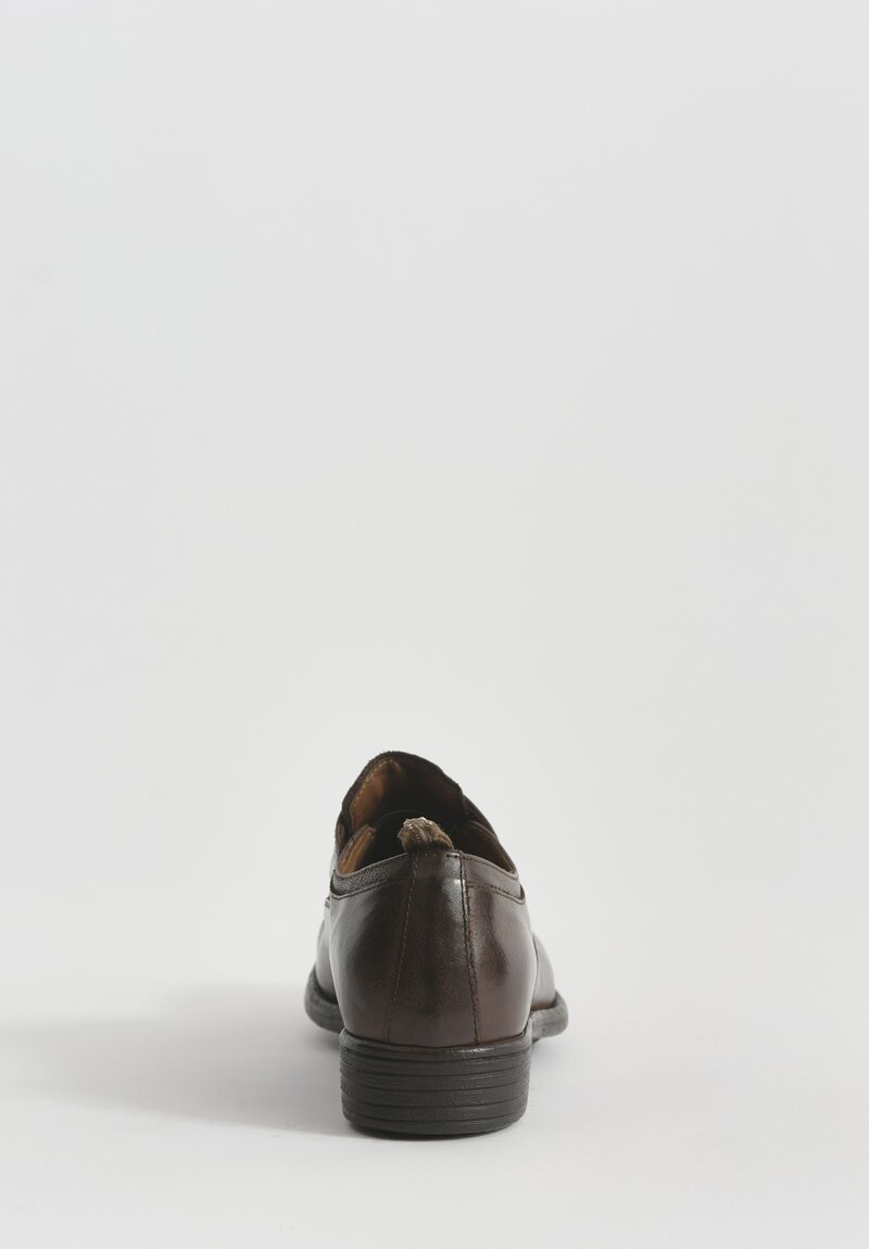 Officine Creative Leather Calixte Ignis T. Shoes in Cigar Brown	