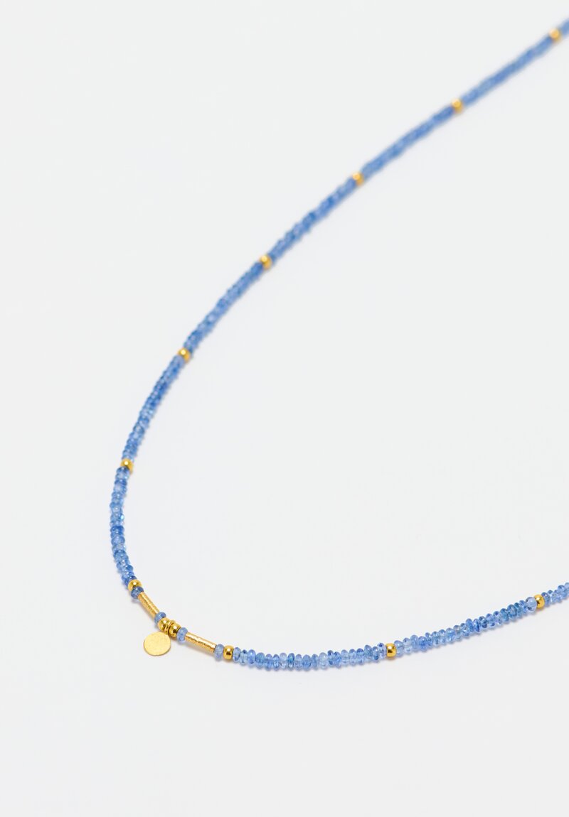 Greig Porter 18K Sapphire Disk Necklace