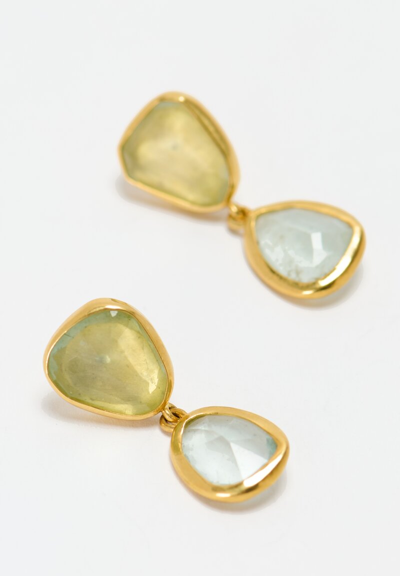 Greig Porter 22K, Labradorite Drop Earrings