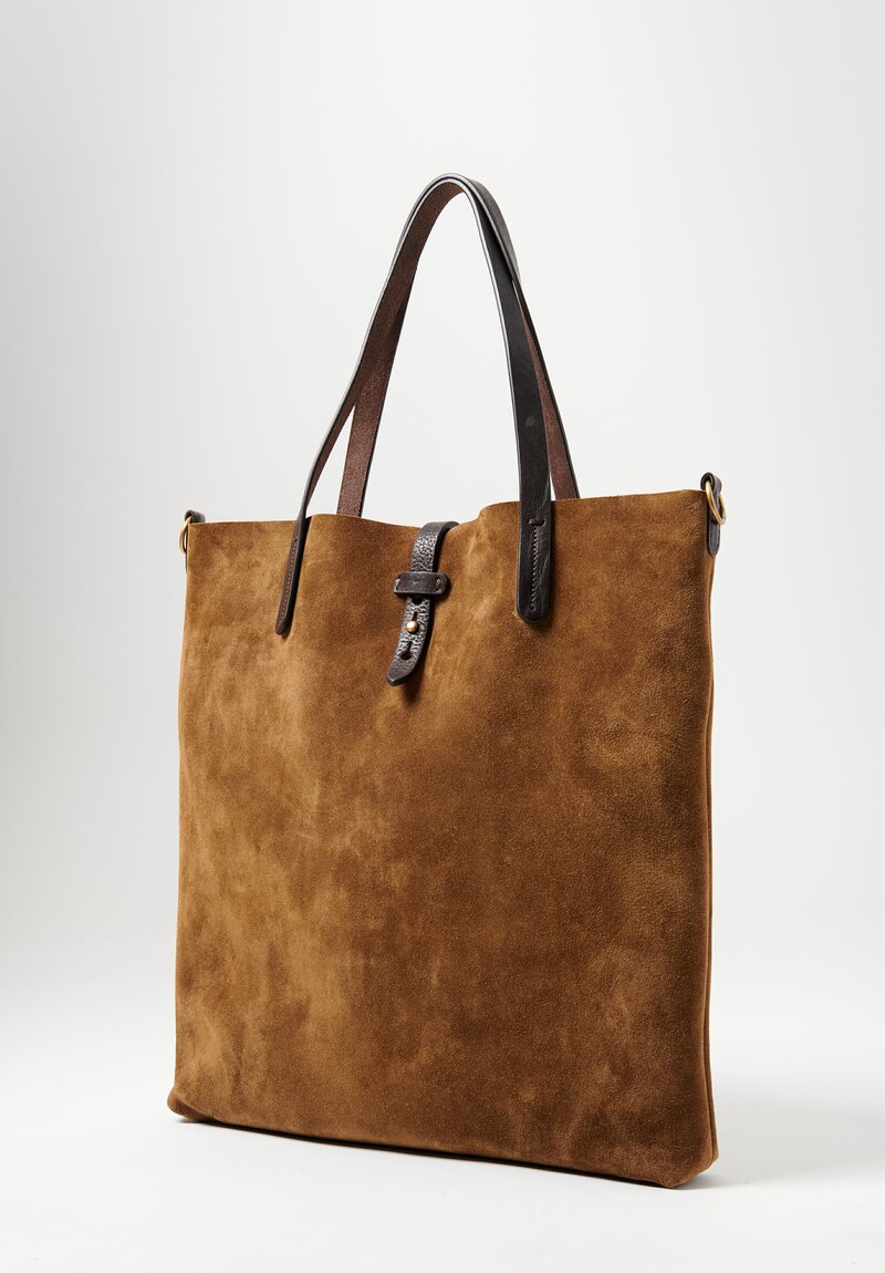 Massimo Palomba Zeidi Suede Shoulder bag Sandalo Brown	