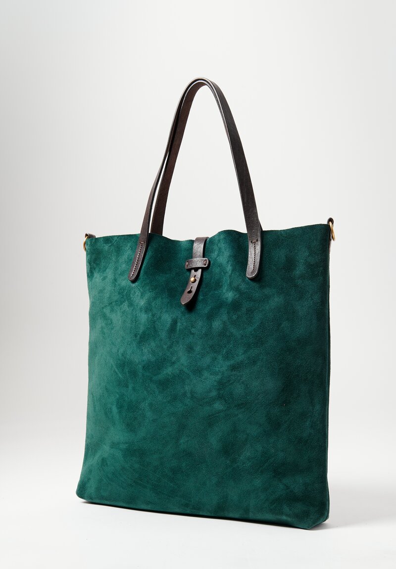 Massimo Palomba Zeidi Suede Shoulder bag Forest Green	