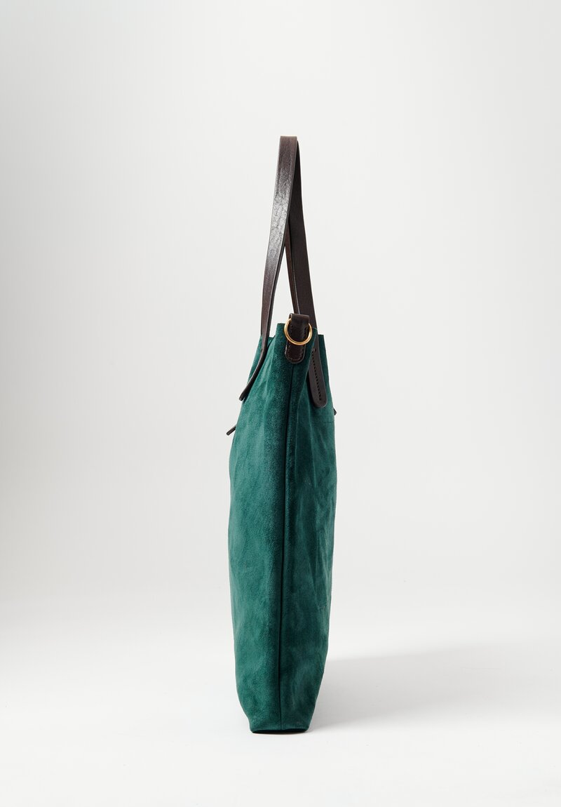 Massimo Palomba Zeidi Suede Shoulder bag Forest Green	