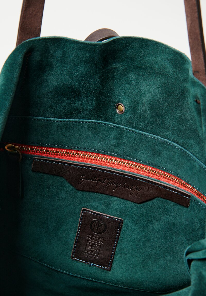 Massimo Palomba Zeidi Suede Shoulder bag Forest Green	