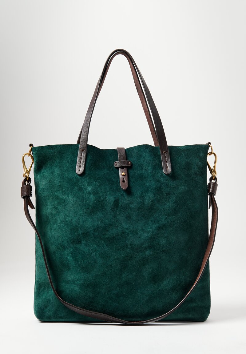 Massimo Palomba Zeidi Suede Shoulder bag Forest Green	
