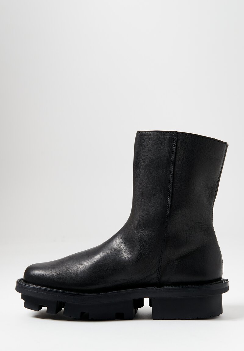Trippen Leather Deer Ankle Boot	in Black