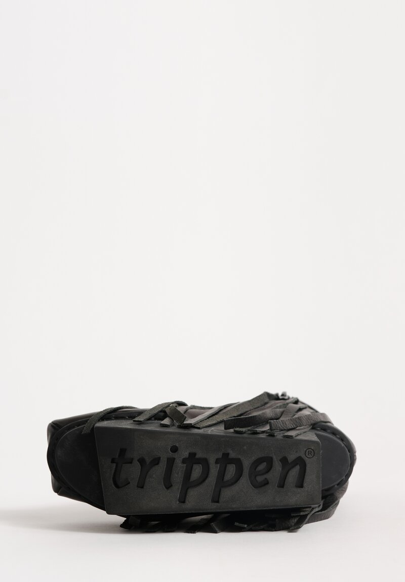 Trippen Leather Fluster Boot in Black
