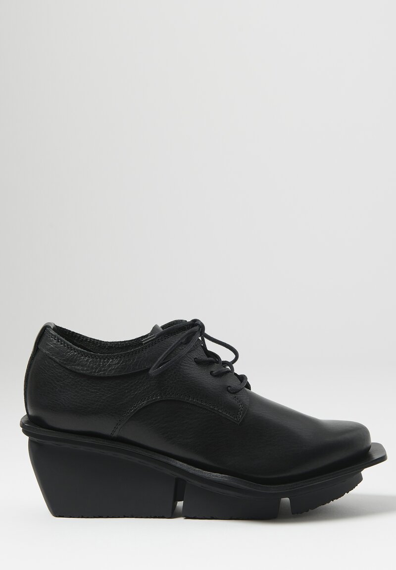 Trippen Leather Steady Shoe in Black