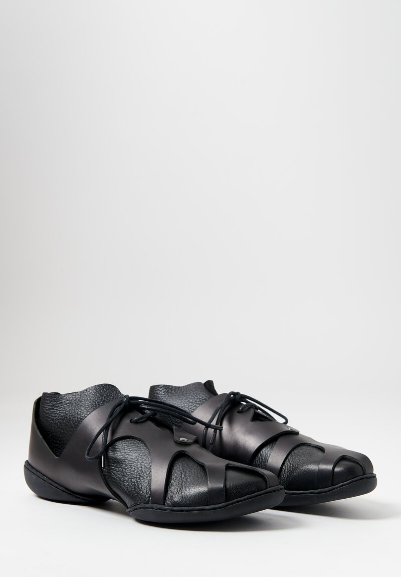 Trippen Leather King Shoe in Black