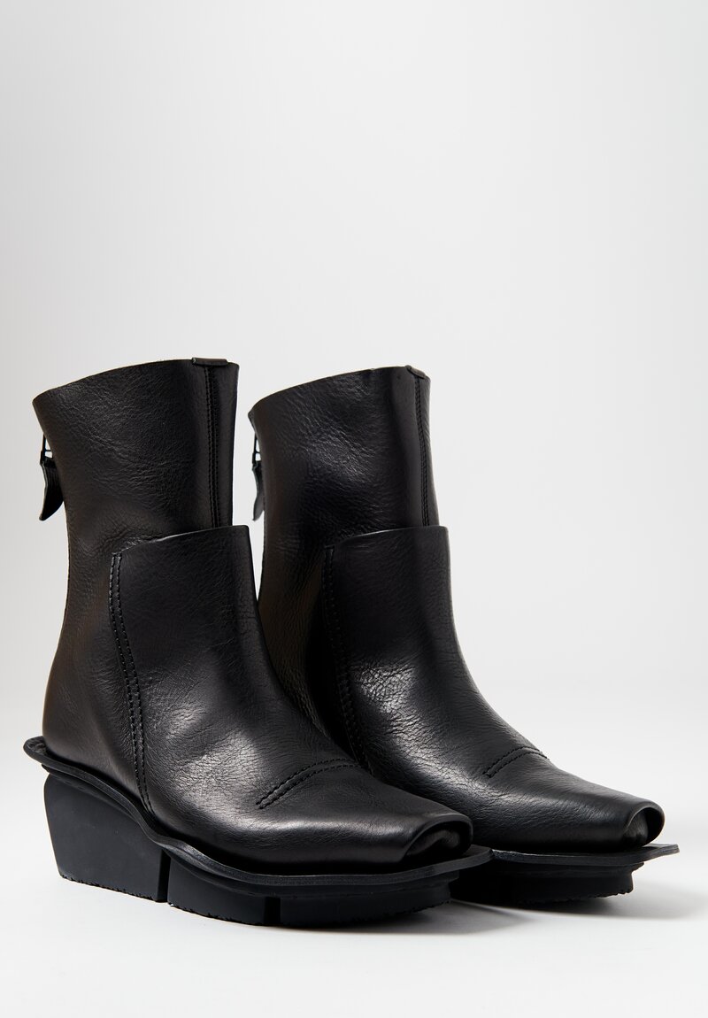 Trippen Leather Voltage High-Ankle Boot in Black