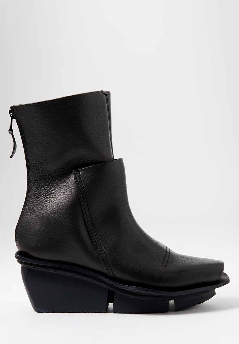 Trippen Leather Voltage High-Ankle Boot in Black