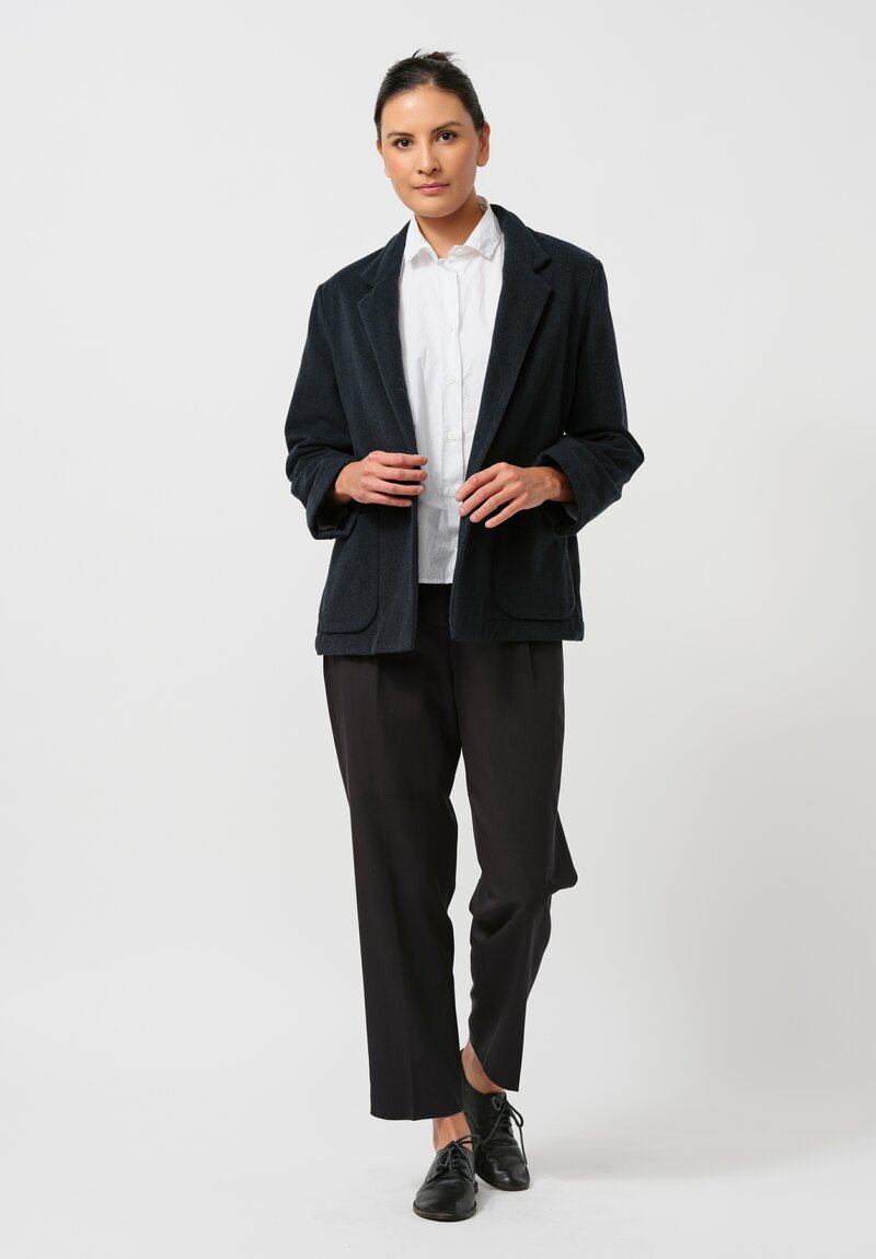 Bergfabel Wool Farmer Pants in Navy Blue	