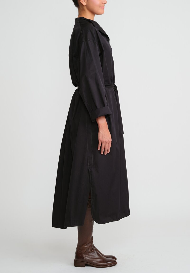 Lemaire Cotton Twill House Dress in Black