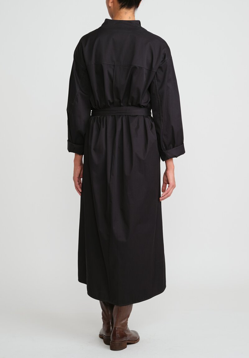 Lemaire Cotton Twill House Dress in Black