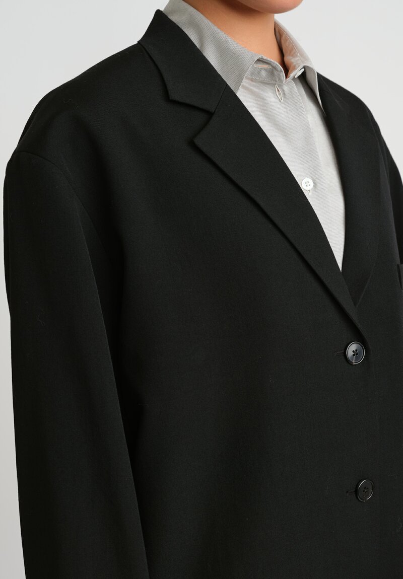 The Row Wool Vandra Jacket in Black