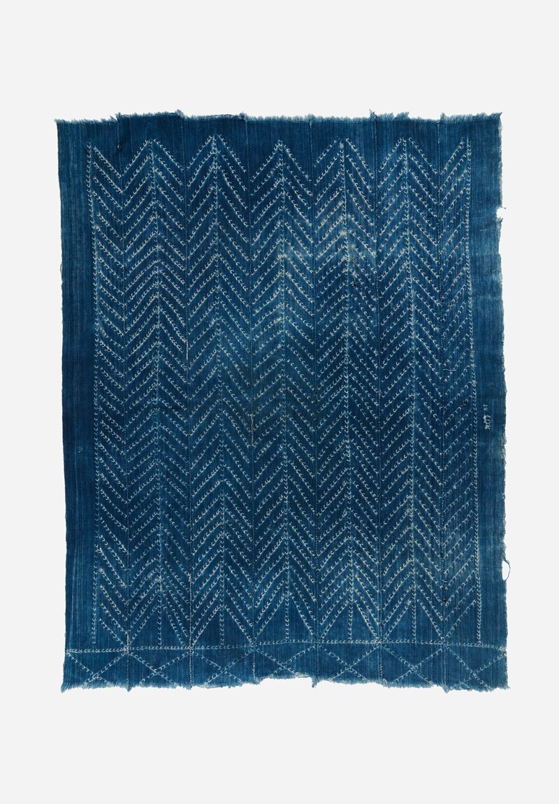 Shobhan Porter Vintage Indigo Dyed Textile From Burkina Faso