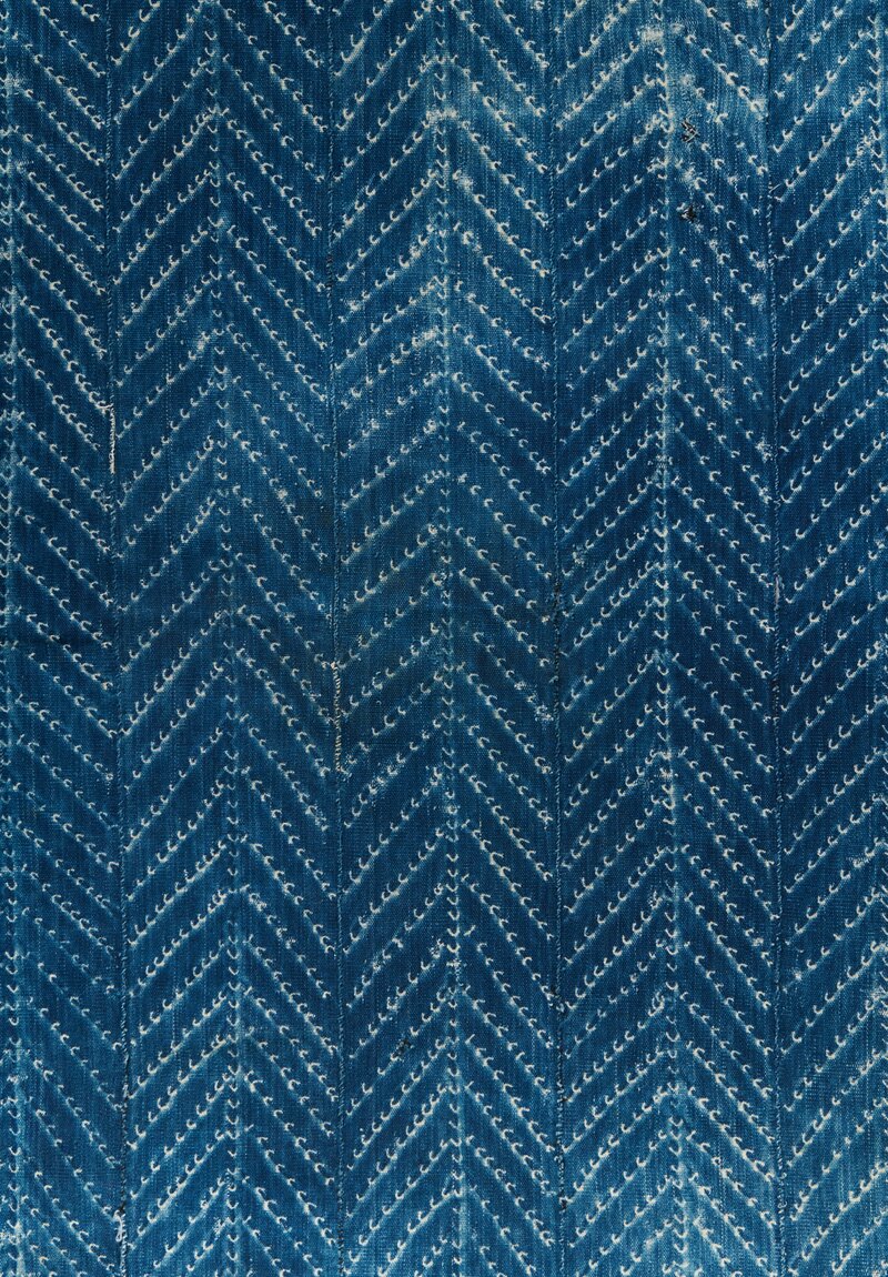 Shobhan Porter Vintage Indigo Dyed Textile From Burkina Faso