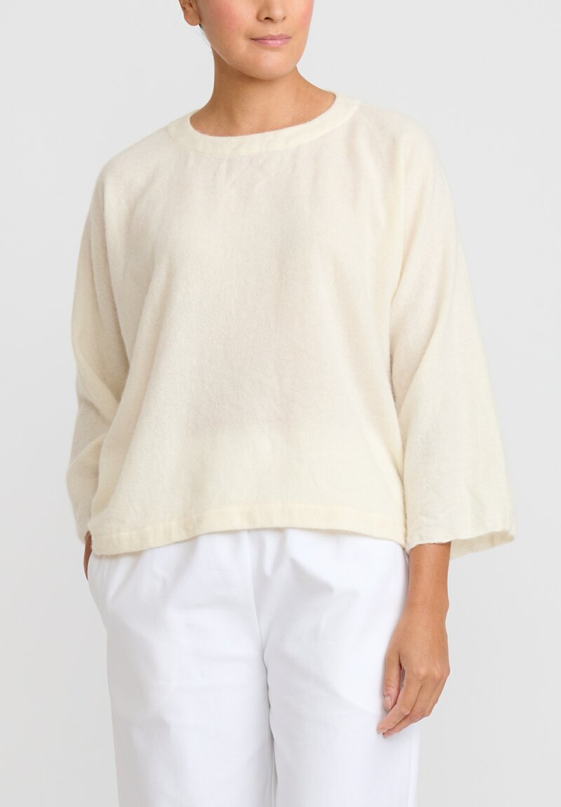 Daniela Gregis Cashmere Jeroni Top in Bianco White