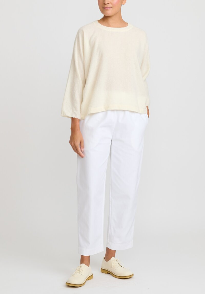 Daniela Gregis Cashmere Jeroni Top in Bianco White
