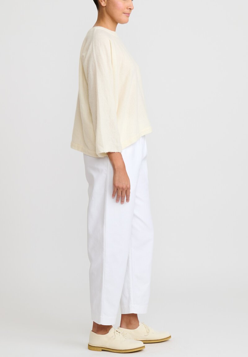 Daniela Gregis Cashmere Jeroni Top in Bianco White