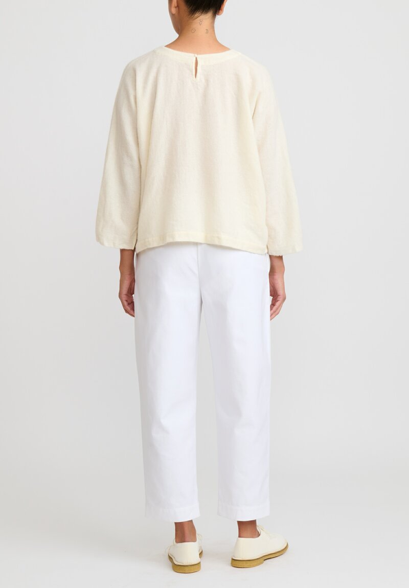 Daniela Gregis Cashmere Jeroni Top in Bianco White
