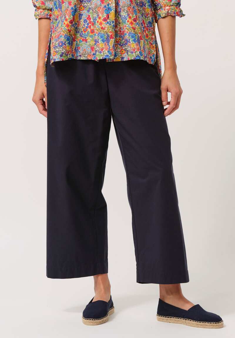 Daniela Gregis Cotton Pigiama Fondo Stretto Pants in Blue	