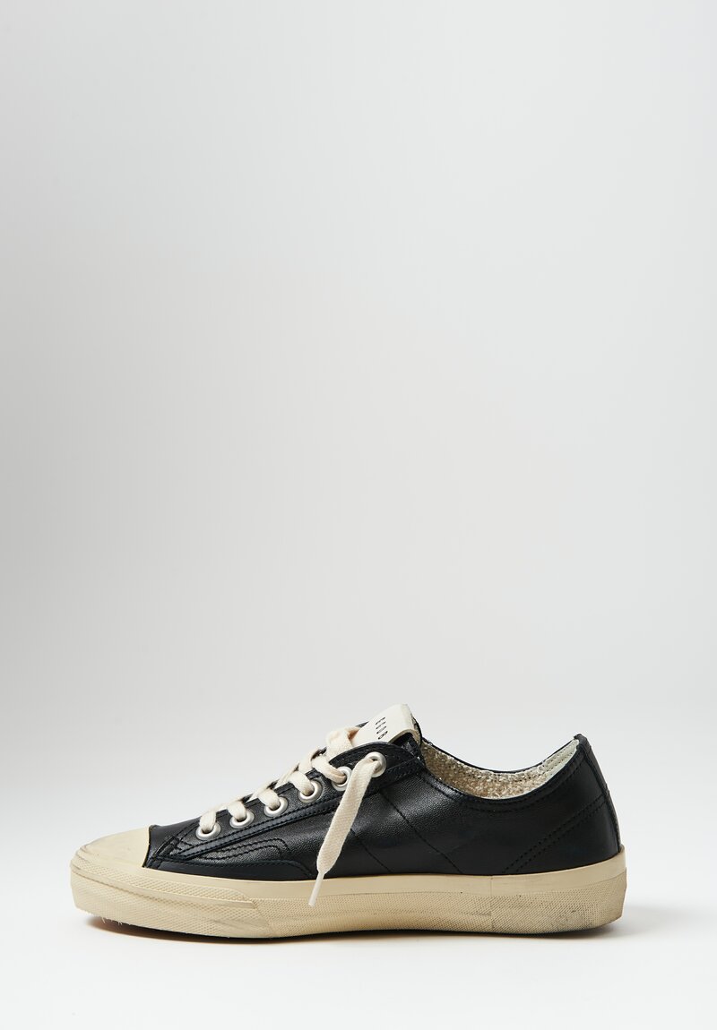 Golden Goose Nappa Leather V-Star 2 Sneaker in Black	