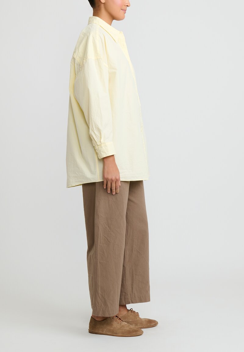 Casey Casey Paper Cotton Shirt in Cream