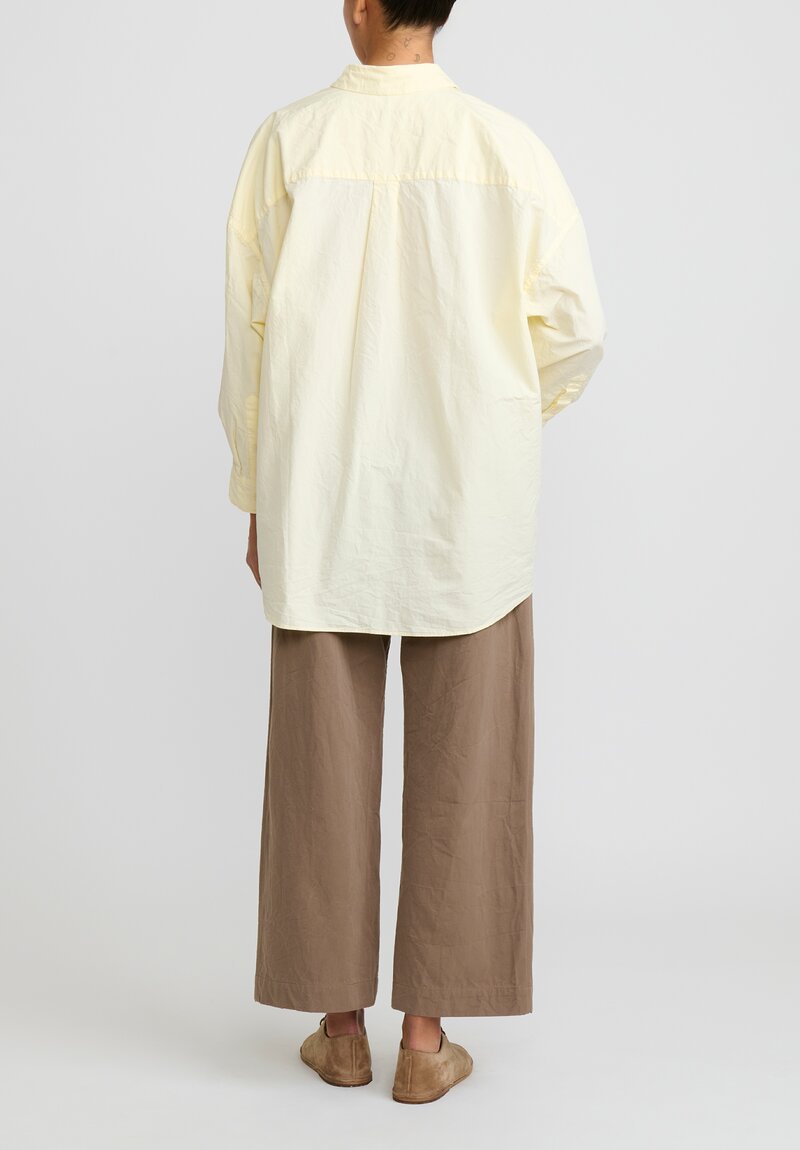 Casey Casey Paper Cotton Shirt in Cream