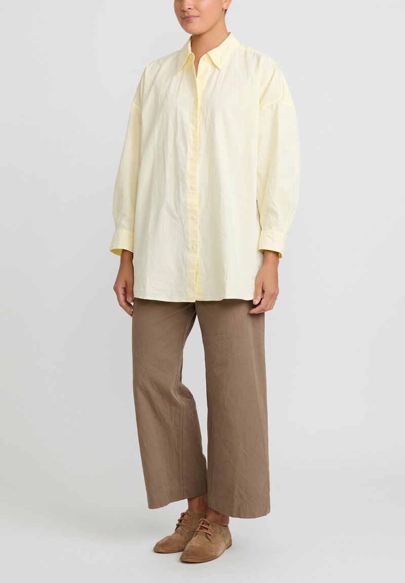 Casey Casey Paper Cotton Shirt in Cream