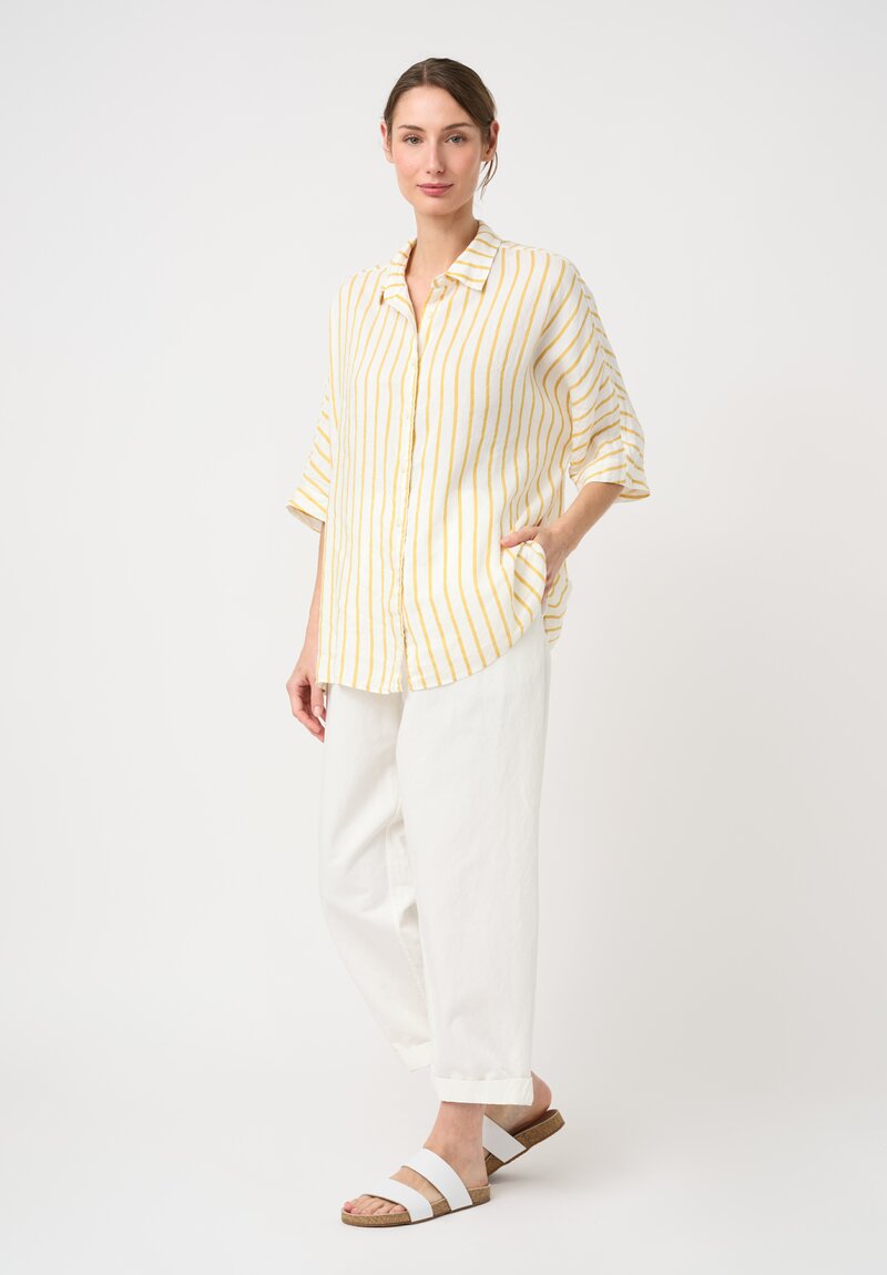 Casey Casey Twill Fabi Italian Pant in White