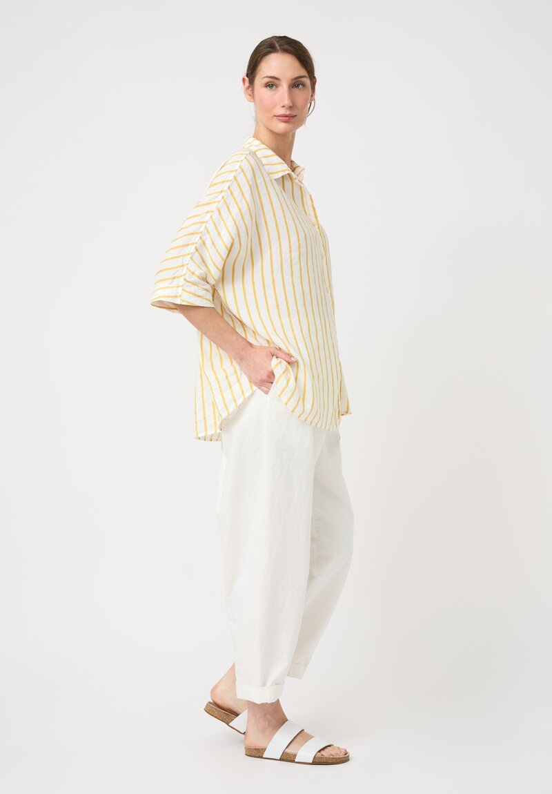Casey Casey Twill Fabi Italian Pant in White
