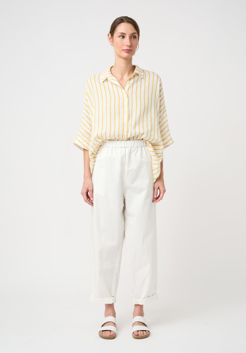 Casey Casey Twill Fabi Italian Pant in White