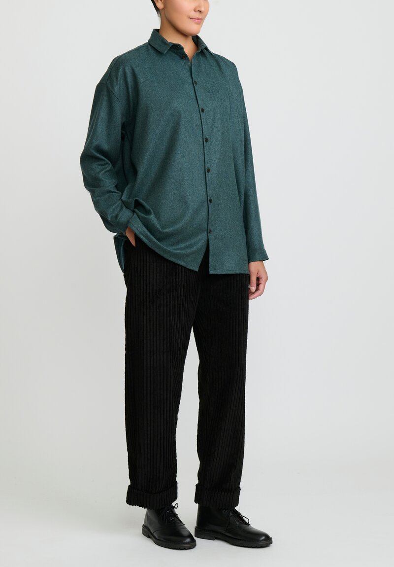 Toogood Tracer Trouser Corduroy Pants in Flint Black	