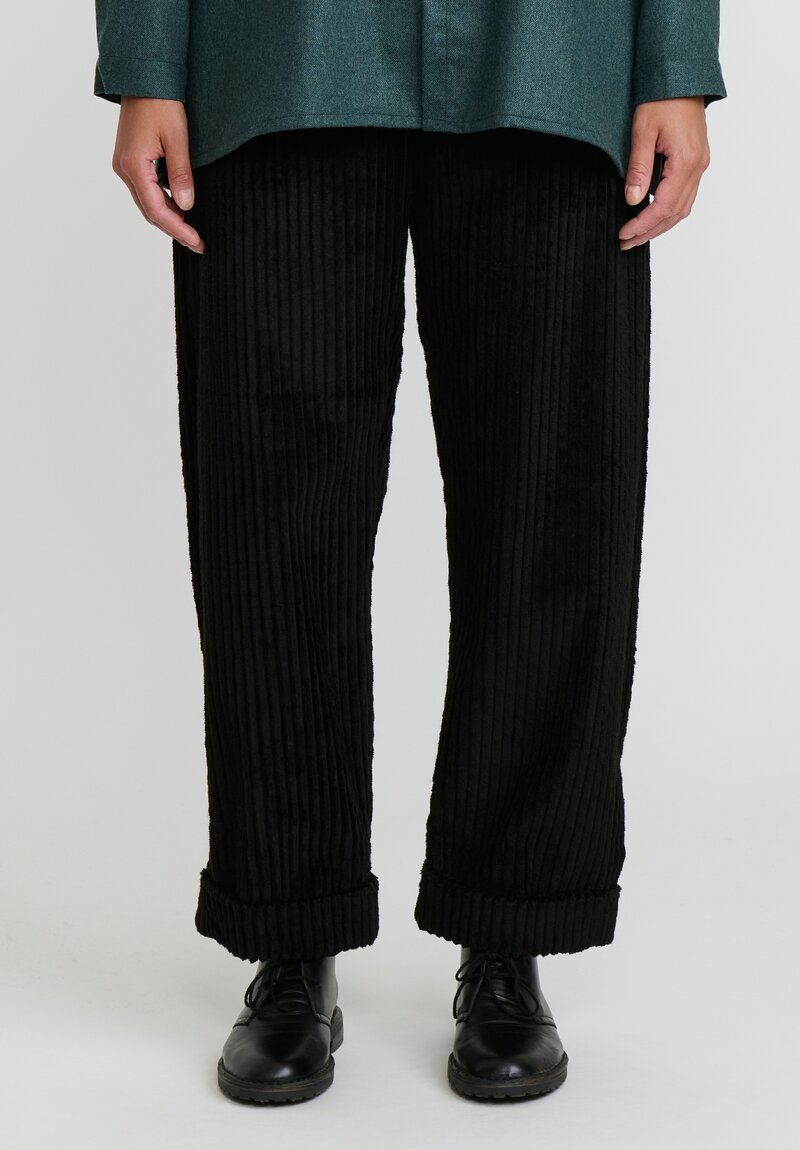 Toogood Tracer Trouser Corduroy Pants in Flint Black | Santa Fe