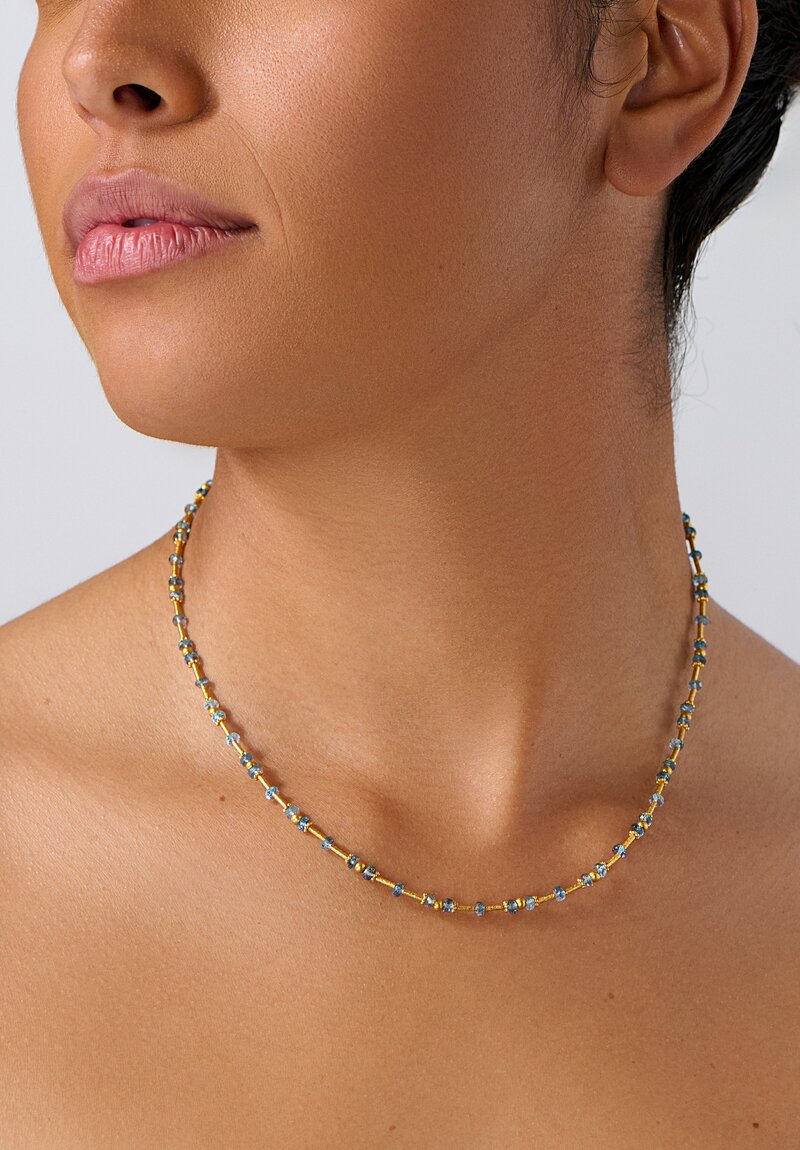 Greig Porter 18K Aquamarine Necklace	