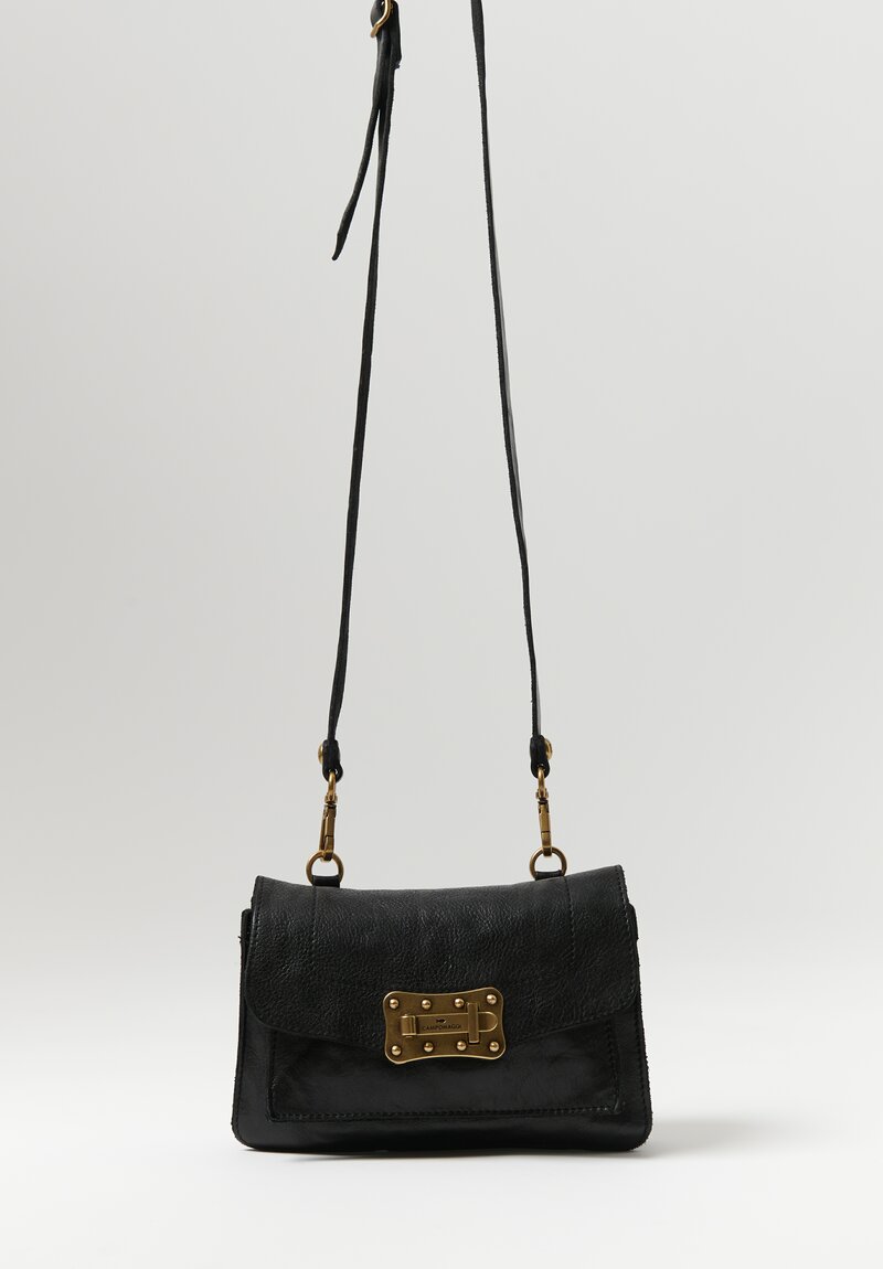 Campomaggi Agnese Mini Crossbody Bag in Nero Black
