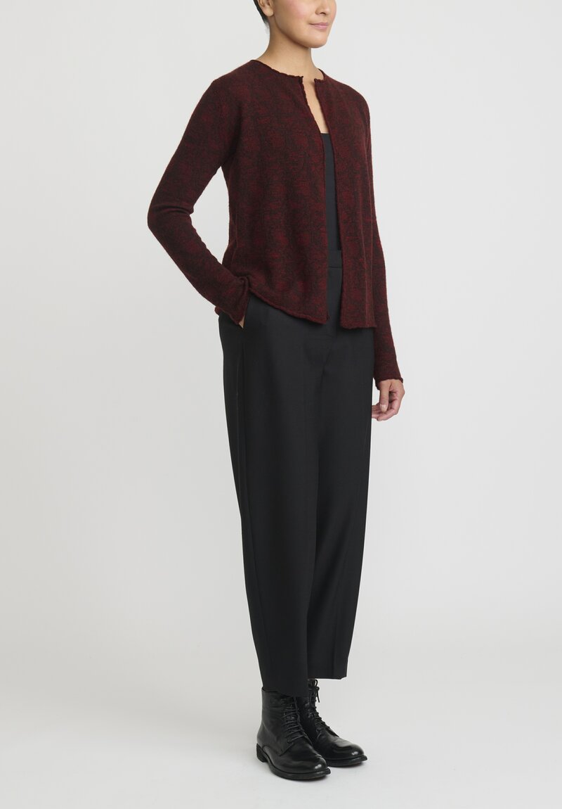 Lainey Keogh Lightweight Cardigan in Claret Red	