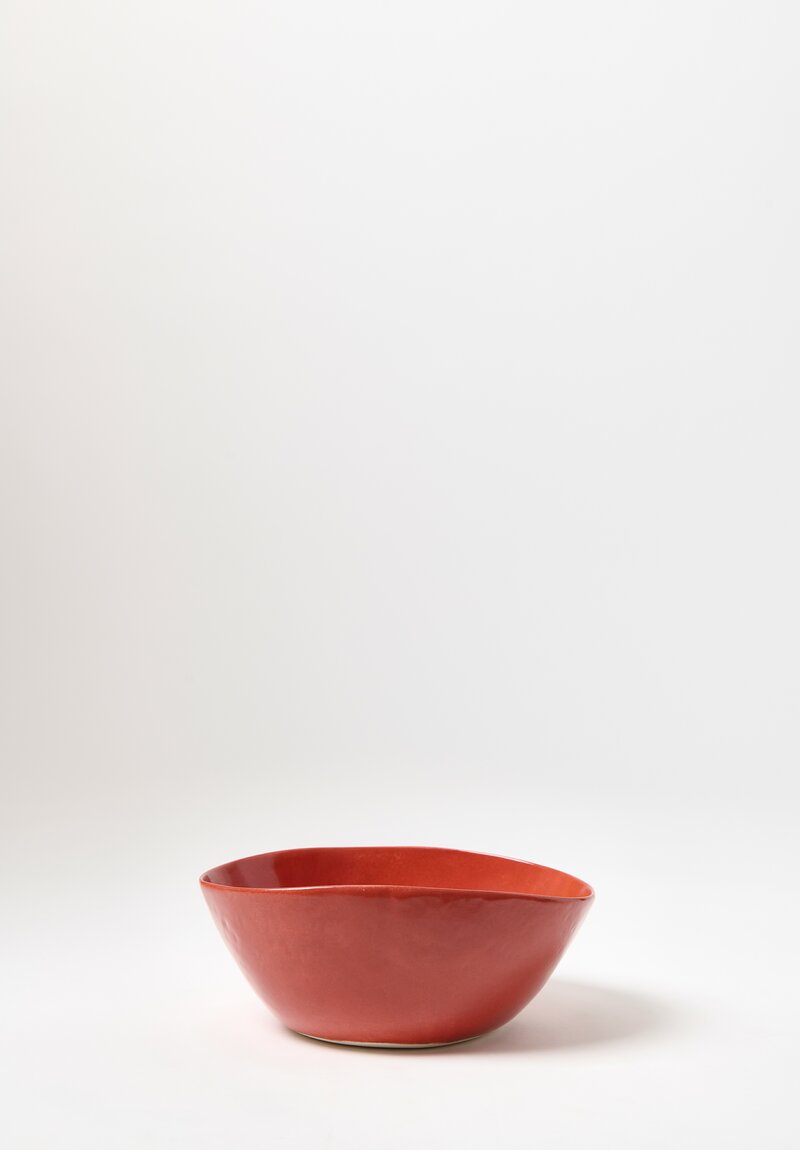 Santa's Workshop Red & White Holiday Ceramic Batter Bowl