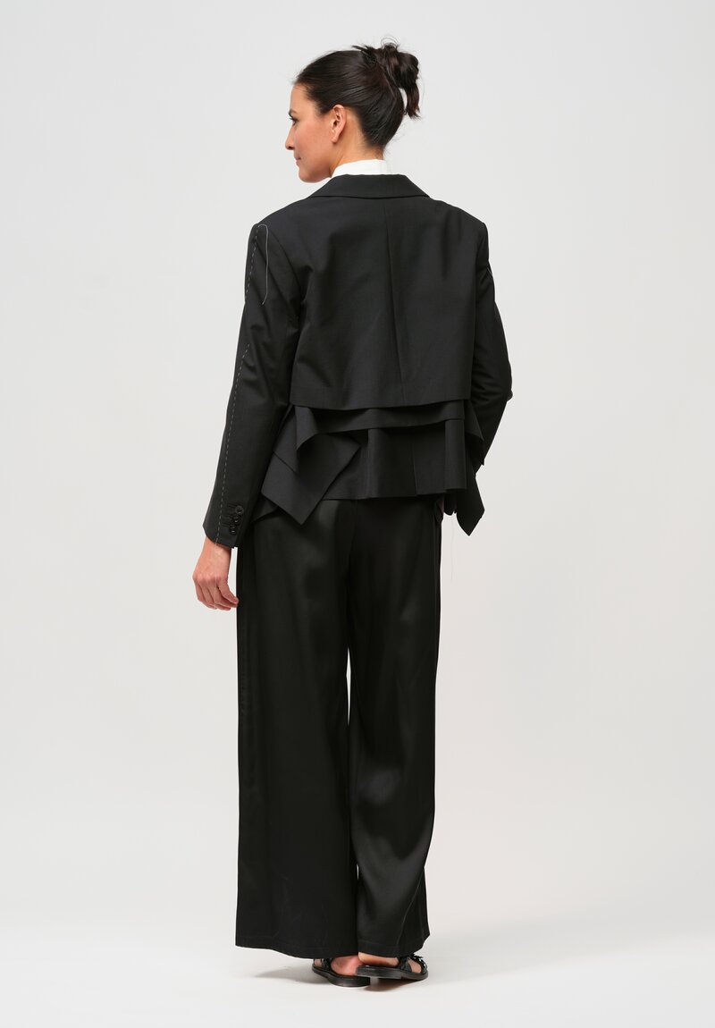 Sacai Deconstructed Suiting Jacket in Black
